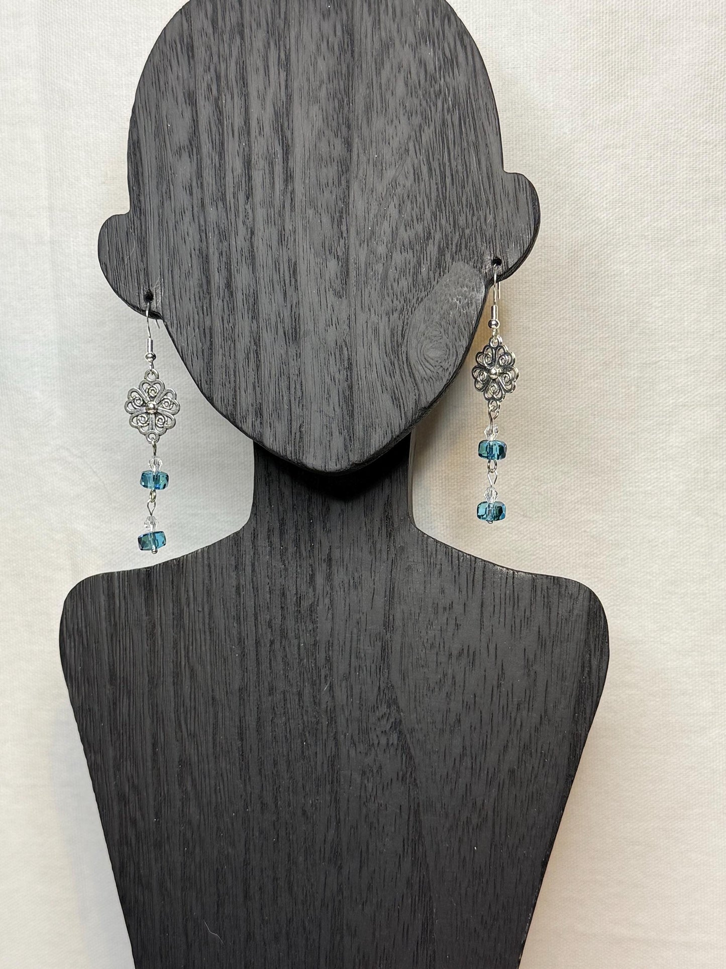 Crystal Blue Earrings