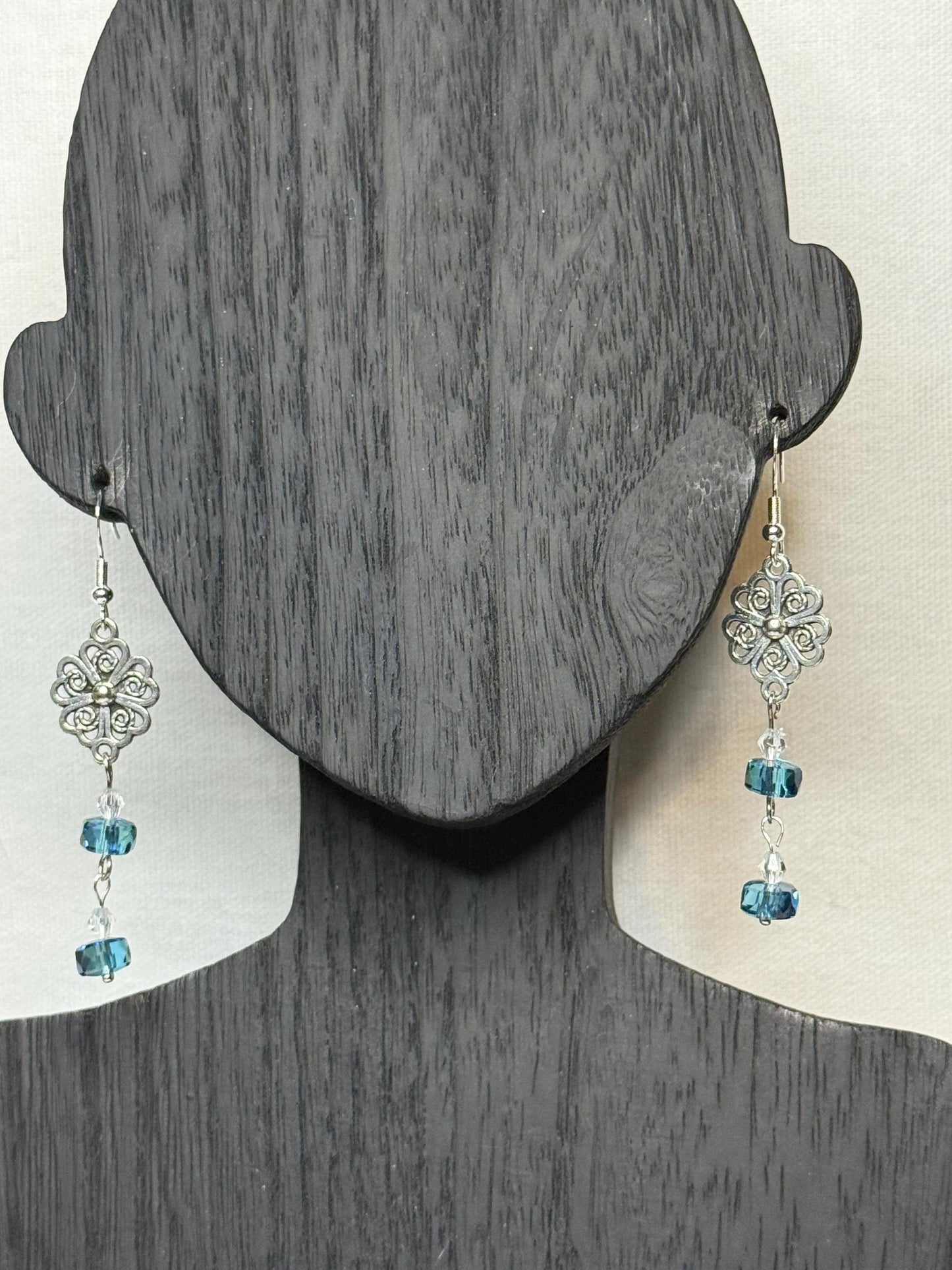 Crystal Blue Earrings